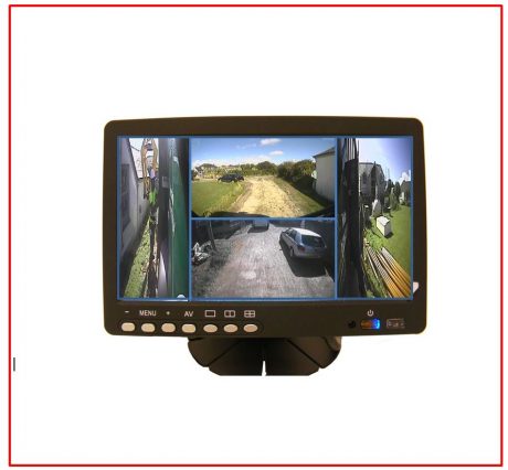 M-725 Pedestal Mount Quad Monitor | Touch Screen | Vision UK